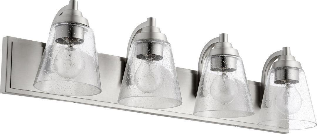 Quorum 518 Vanities 518-4-65 Bath Vanity Light 30 in. wide - Satin Nickel