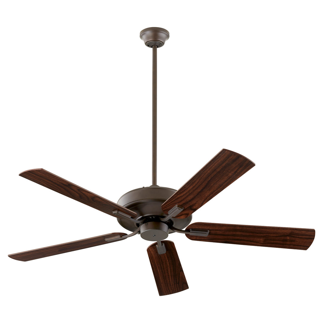 Quorum Premier 54525-86 Ceiling Fan 52 in. - Oiled Bronze, Walnut/Weathered Oak