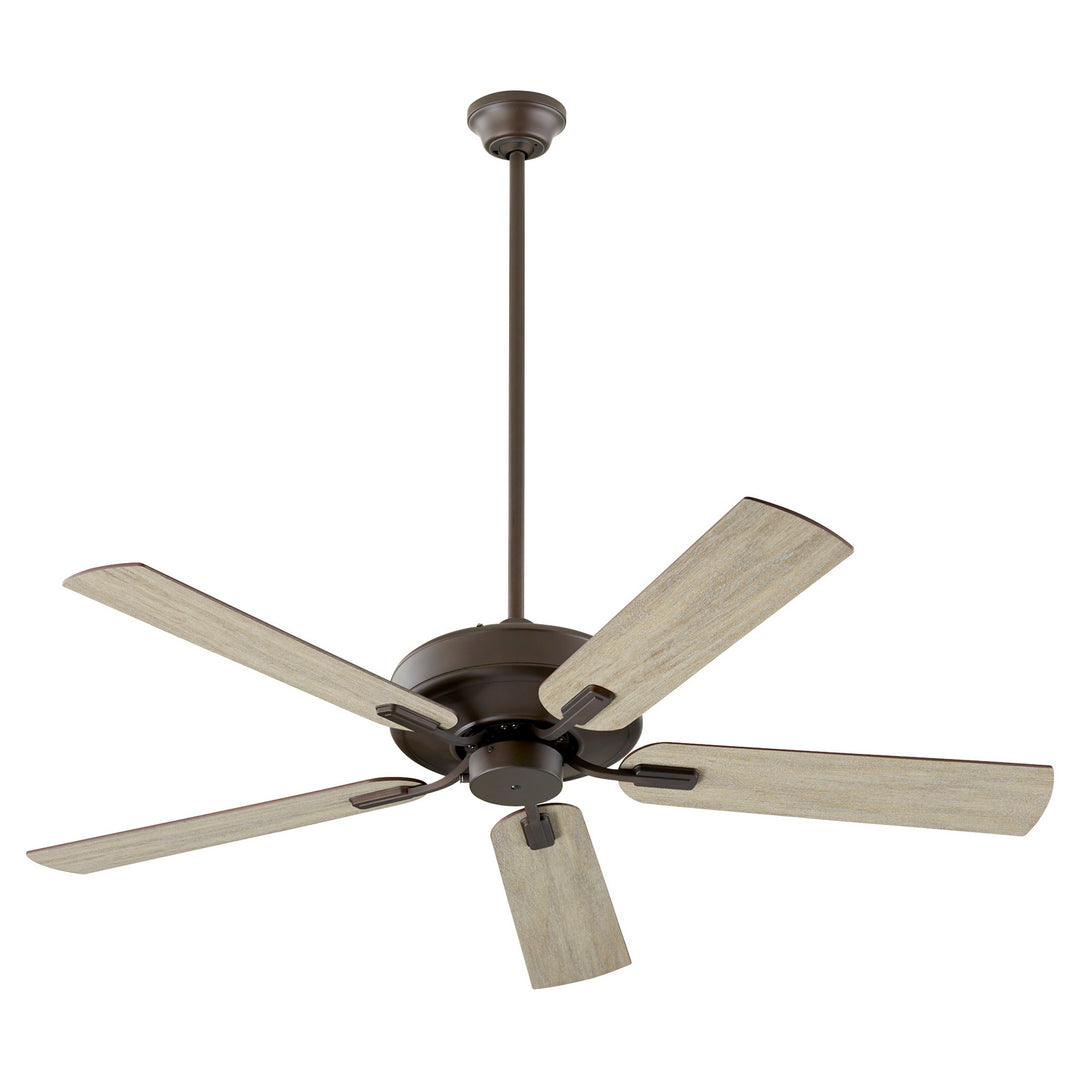 Quorum Premier 54525-86 Ceiling Fan 52 in. - Oiled Bronze, Walnut/Weathered Oak