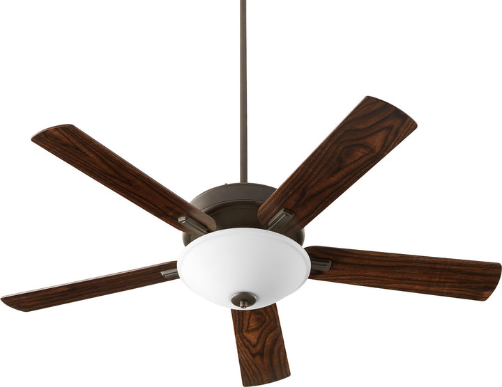 Quorum Premier 54525-86 Ceiling Fan 52 in. - Oiled Bronze, Walnut/Weathered Oak