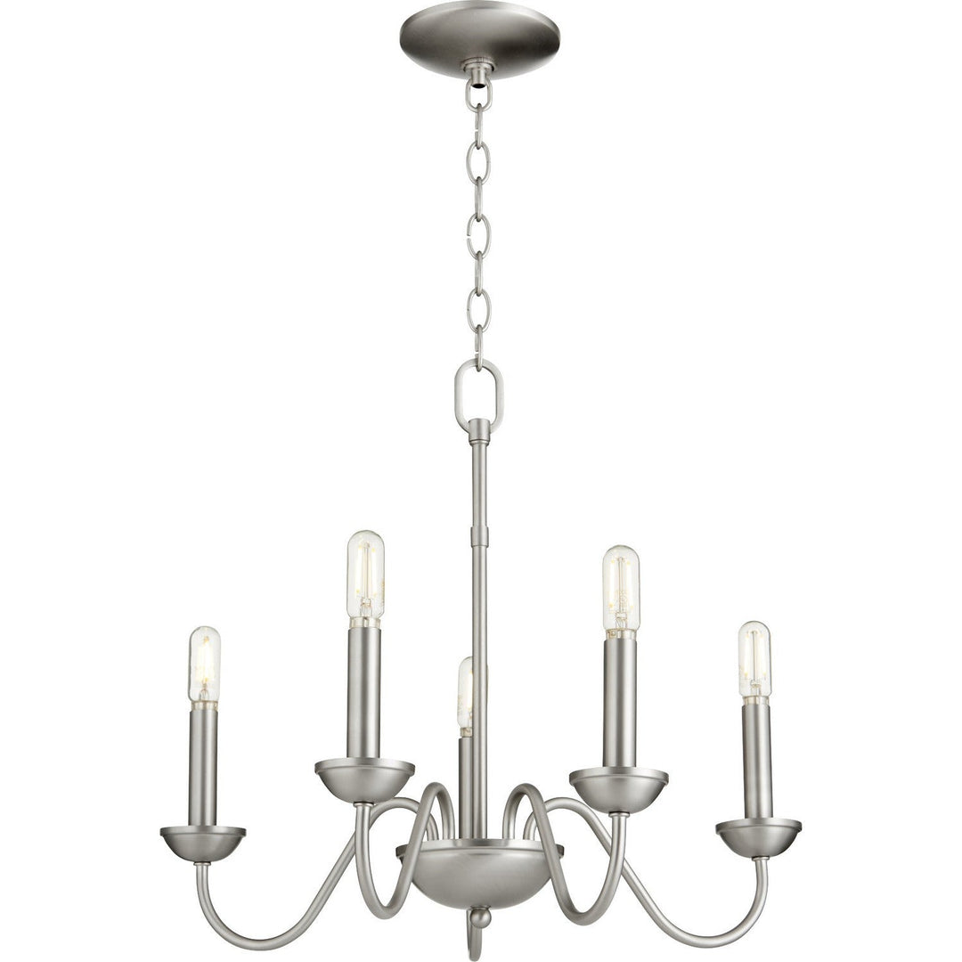 Quorum 6040 Chandeliers 6040-5-65 Chandelier Light - Satin Nickel