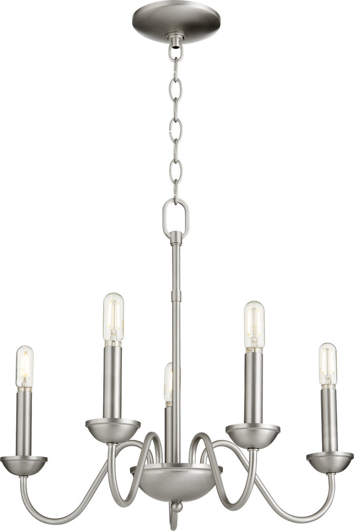 Quorum 6040 Chandeliers 6040-5-65 Chandelier Light - Satin Nickel