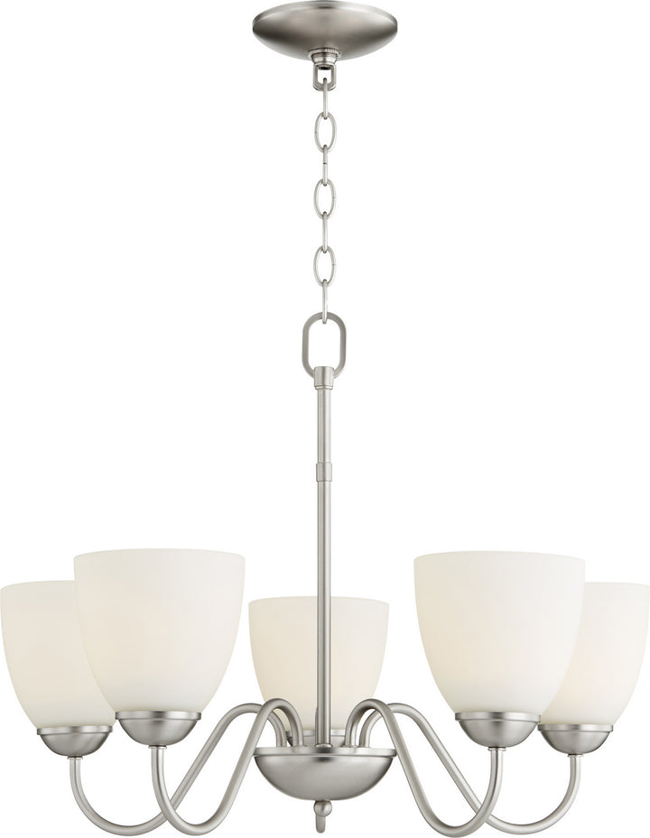 Quorum 6041 Chandeliers 6041-5-65 Chandelier Light - Satin Nickel