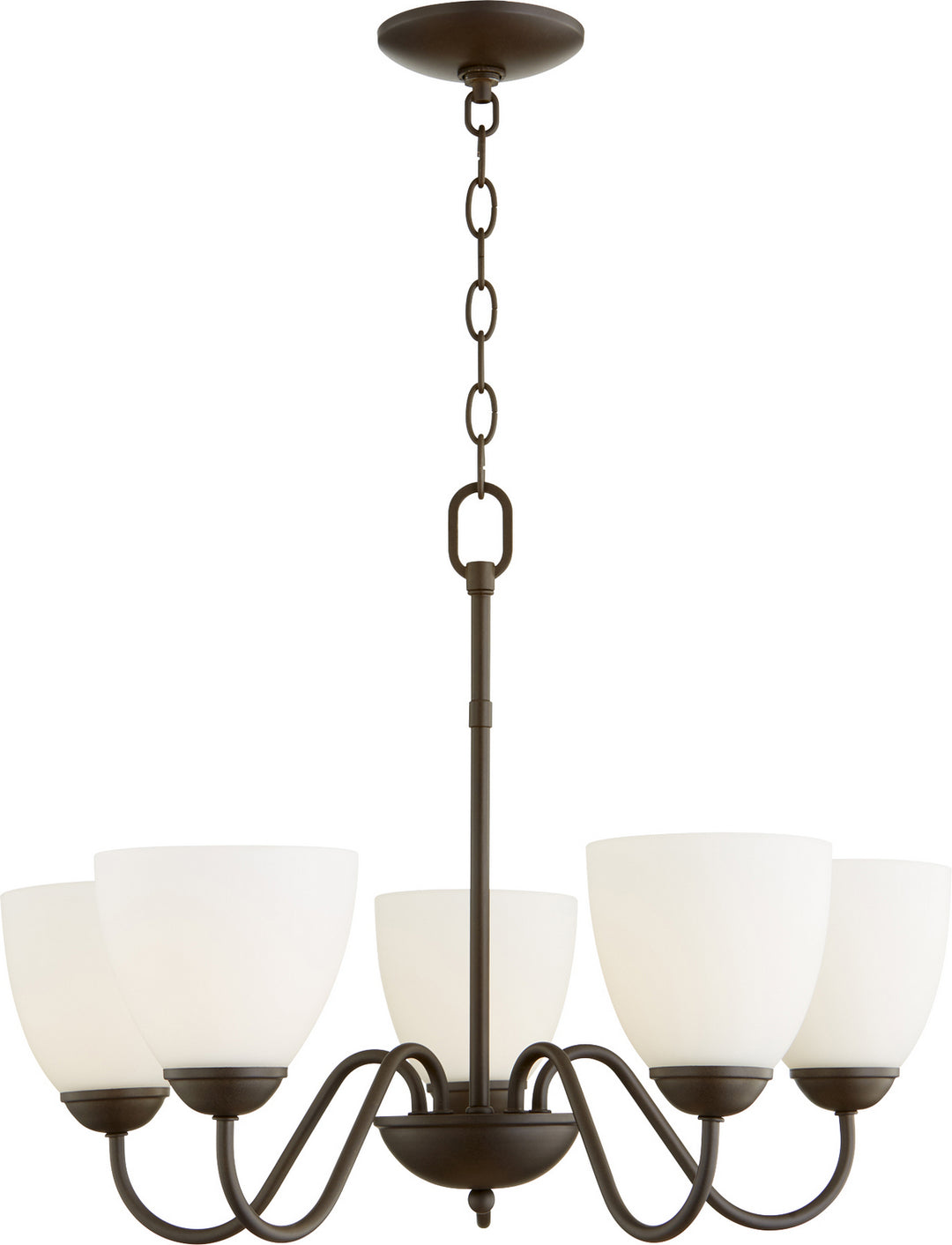 Quorum 6041 Chandeliers 6041-5-86 Chandelier Light - Oiled Bronze