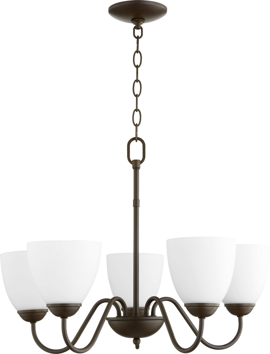 Quorum 6041 Chandeliers 6041-5-86 Chandelier Light - Oiled Bronze