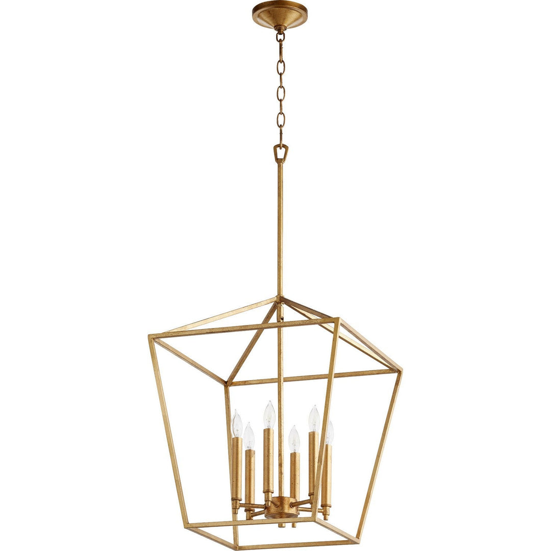 Quorum Gabriel 604-6-74 Pendant Light - Gold Leaf