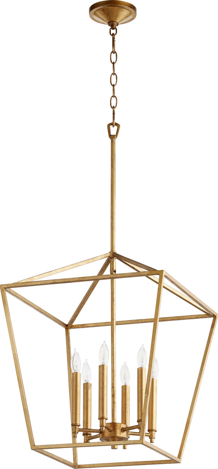 Quorum Gabriel 604-6-74 Pendant Light - Gold Leaf