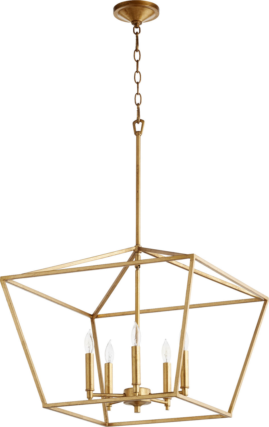 Quorum Gabriel 644-5-74 Chandelier Light - Gold Leaf