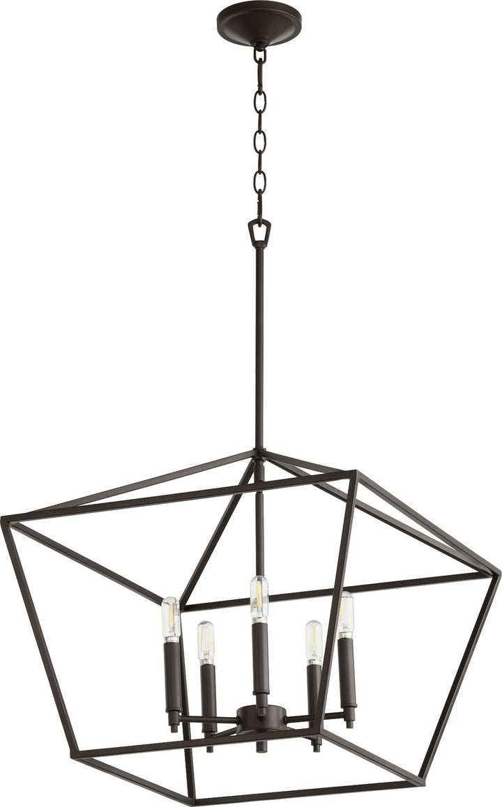 Quorum Gabriel 644-5-86 Chandelier Light - Oiled Bronze