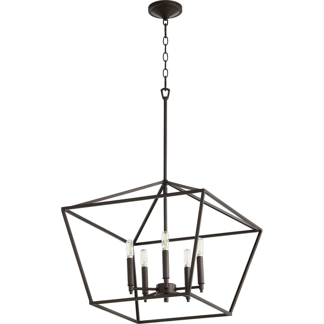 Quorum Gabriel 644-5-86 Chandelier Light - Oiled Bronze