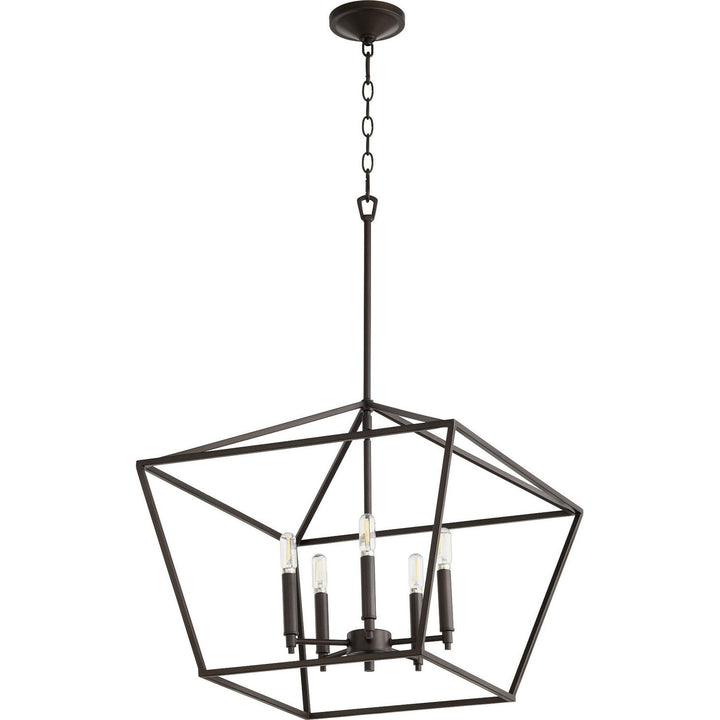 Quorum Gabriel 644-5-86 Chandelier Light - Oiled Bronze