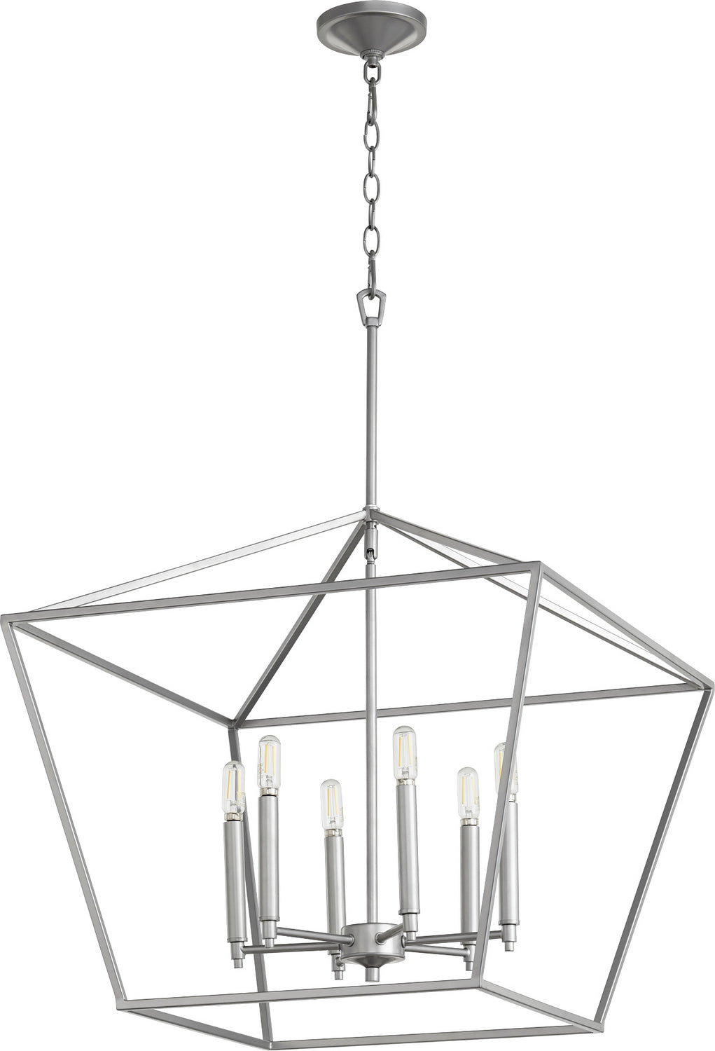 Quorum Gabriel 644-6-64 Chandelier Light - Classic Nickel