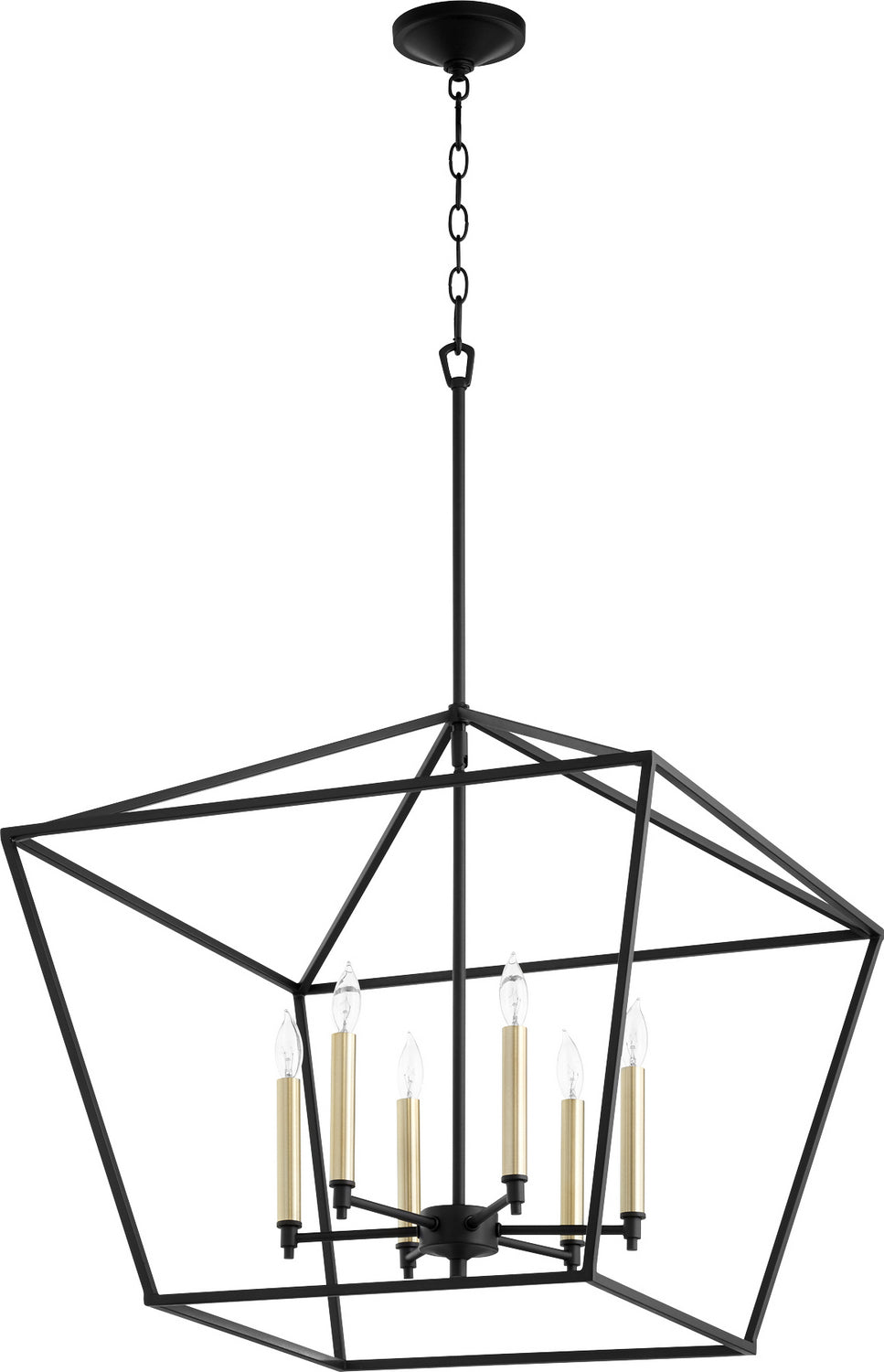 Quorum Gabriel 644-6-69 Chandelier Light - Textured Black