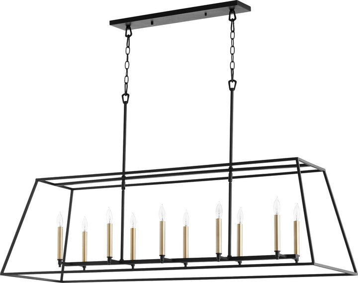 Quorum Gabriel 654-10-69 Pendant Light - Textured Black