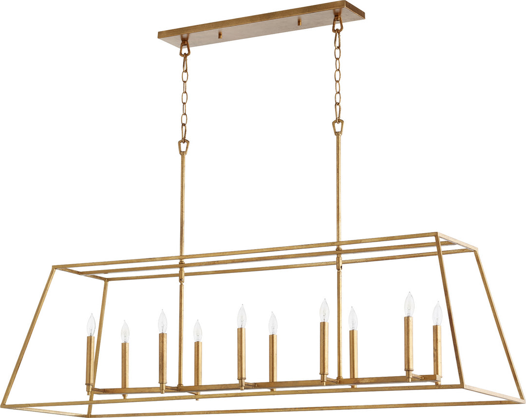Quorum Gabriel 654-10-74 Pendant Light - Gold Leaf