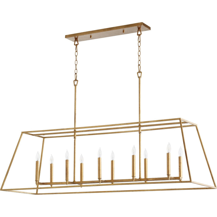 Quorum Gabriel 654-10-74 Pendant Light - Gold Leaf