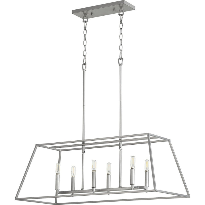 Quorum Gabriel 654-6-64 Pendant Light - Classic Nickel