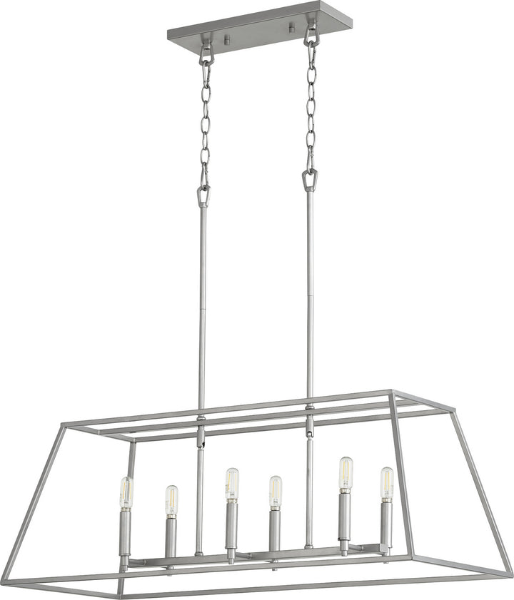 Quorum Gabriel 654-6-64 Pendant Light - Classic Nickel