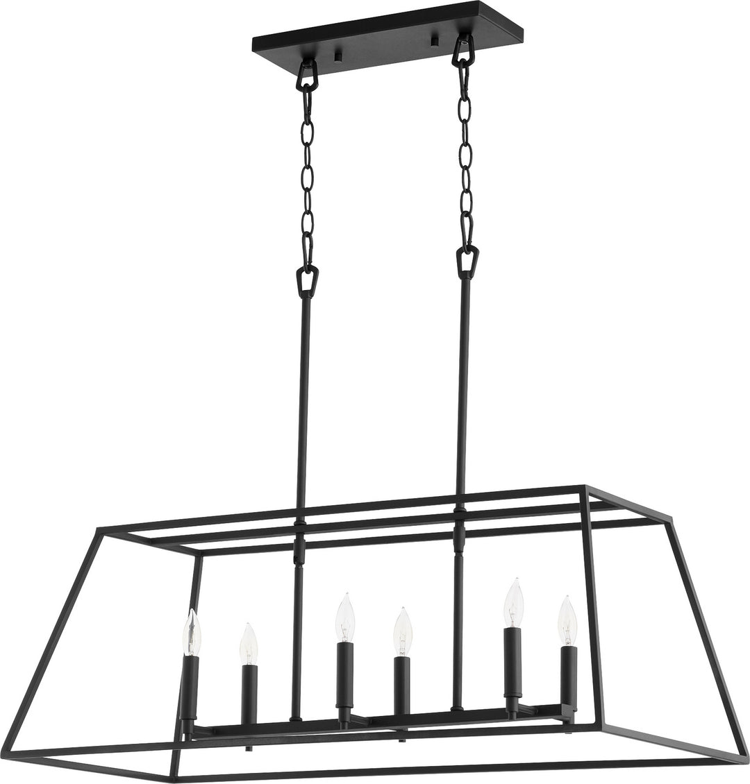 Quorum Gabriel 654-6-69 Pendant Light - Textured Black