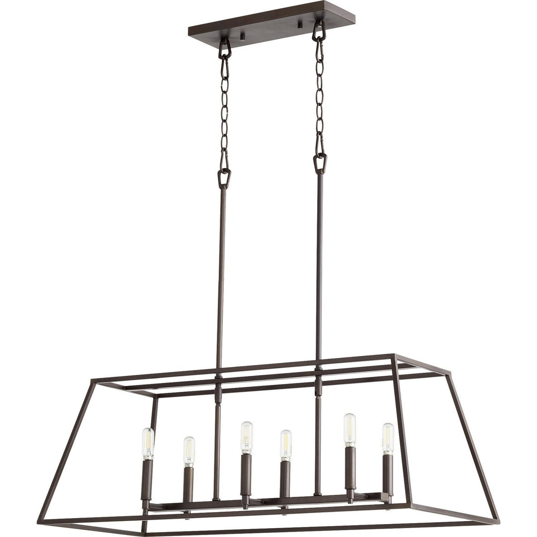 Quorum Gabriel 654-6-86 Pendant Light - Oiled Bronze
