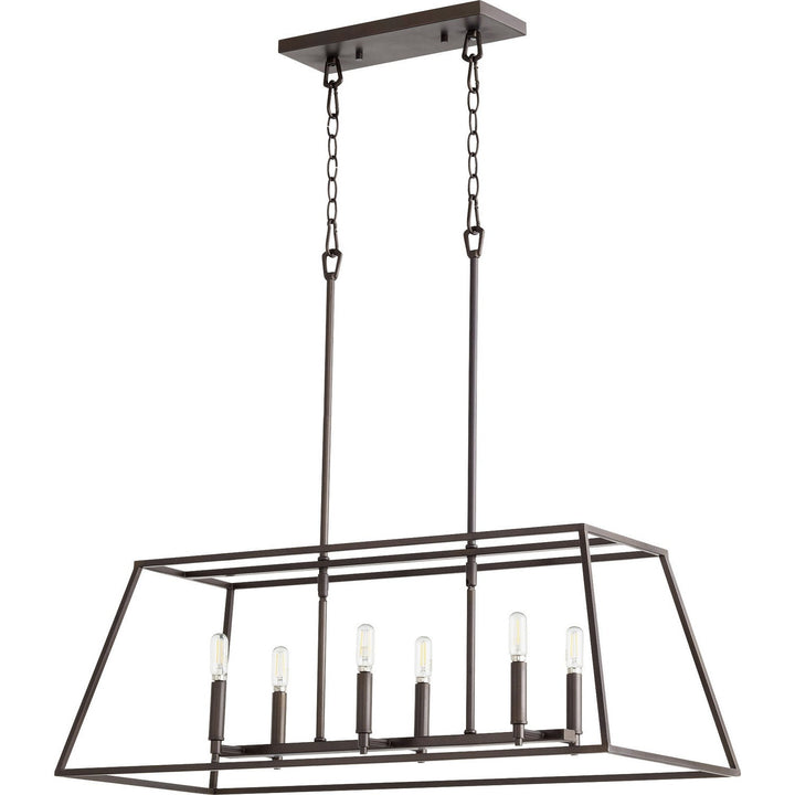 Quorum Gabriel 654-6-86 Pendant Light - Oiled Bronze