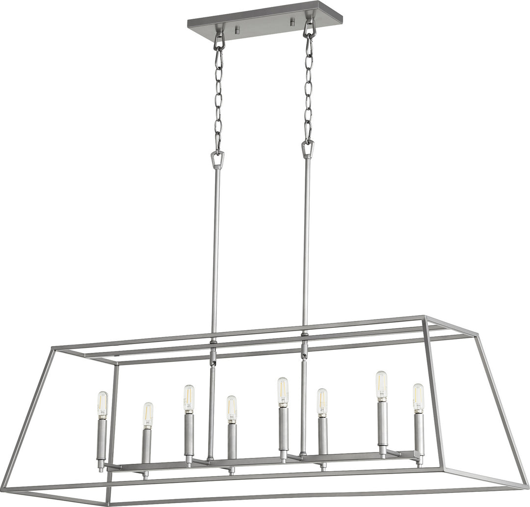 Quorum Gabriel 654-8-64 Pendant Light - Classic Nickel