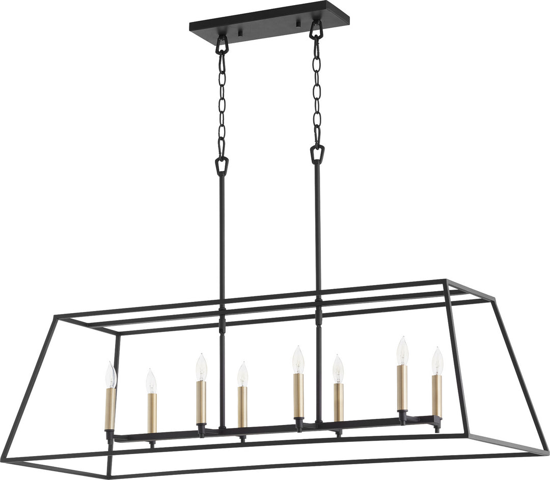 Quorum Gabriel 654-8-69 Pendant Light - Textured Black