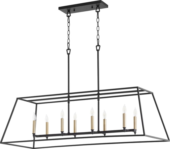 Quorum Gabriel 654-8-69 Pendant Light - Textured Black