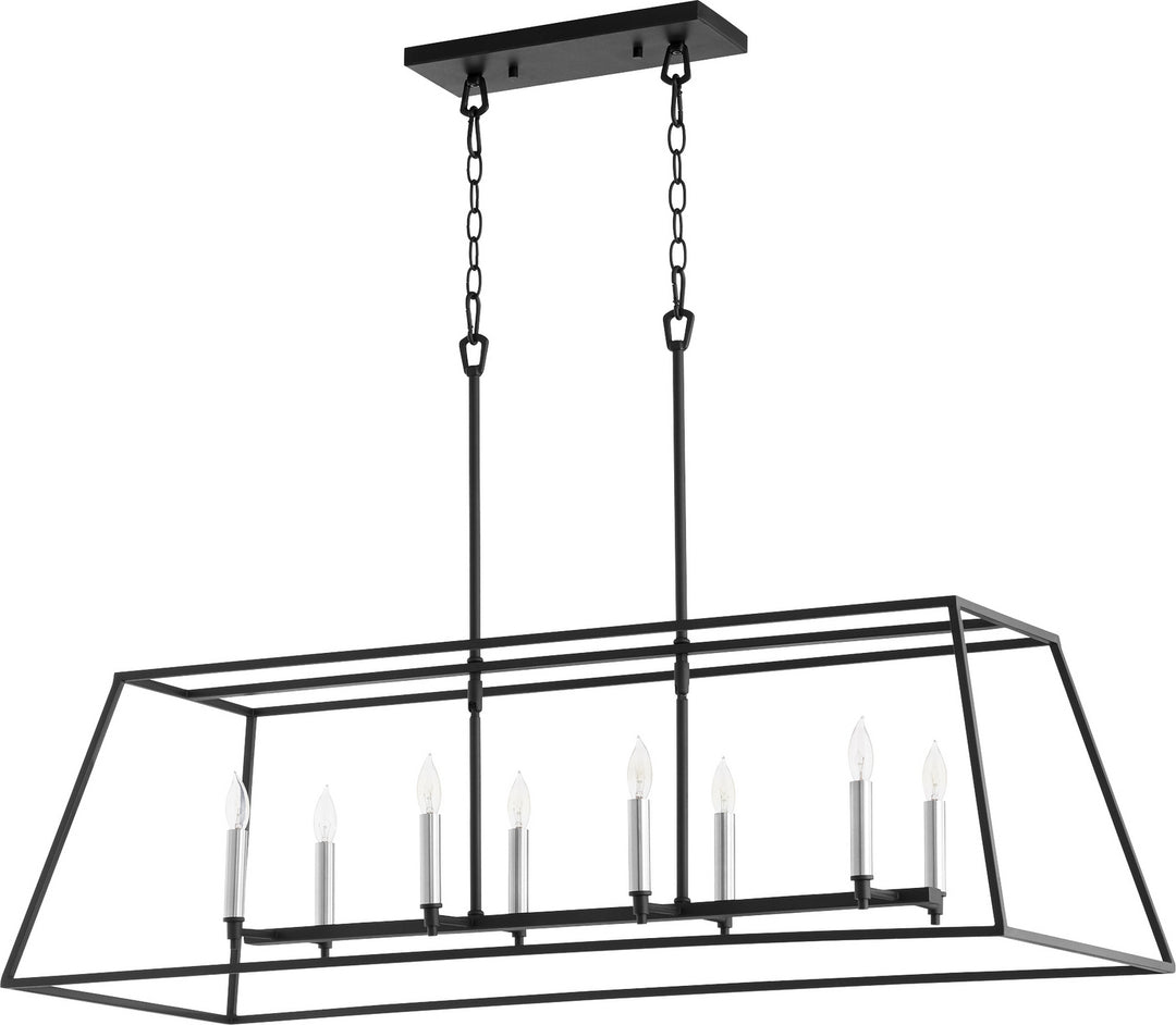 Quorum Gabriel 654-8-69 Pendant Light - Textured Black