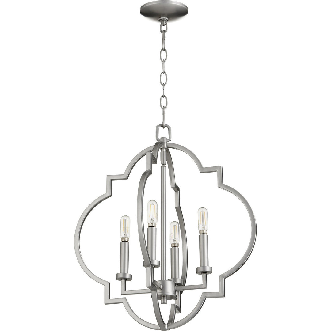 Quorum Dublin 6842-4-64 Chandelier Light - Classic Nickel