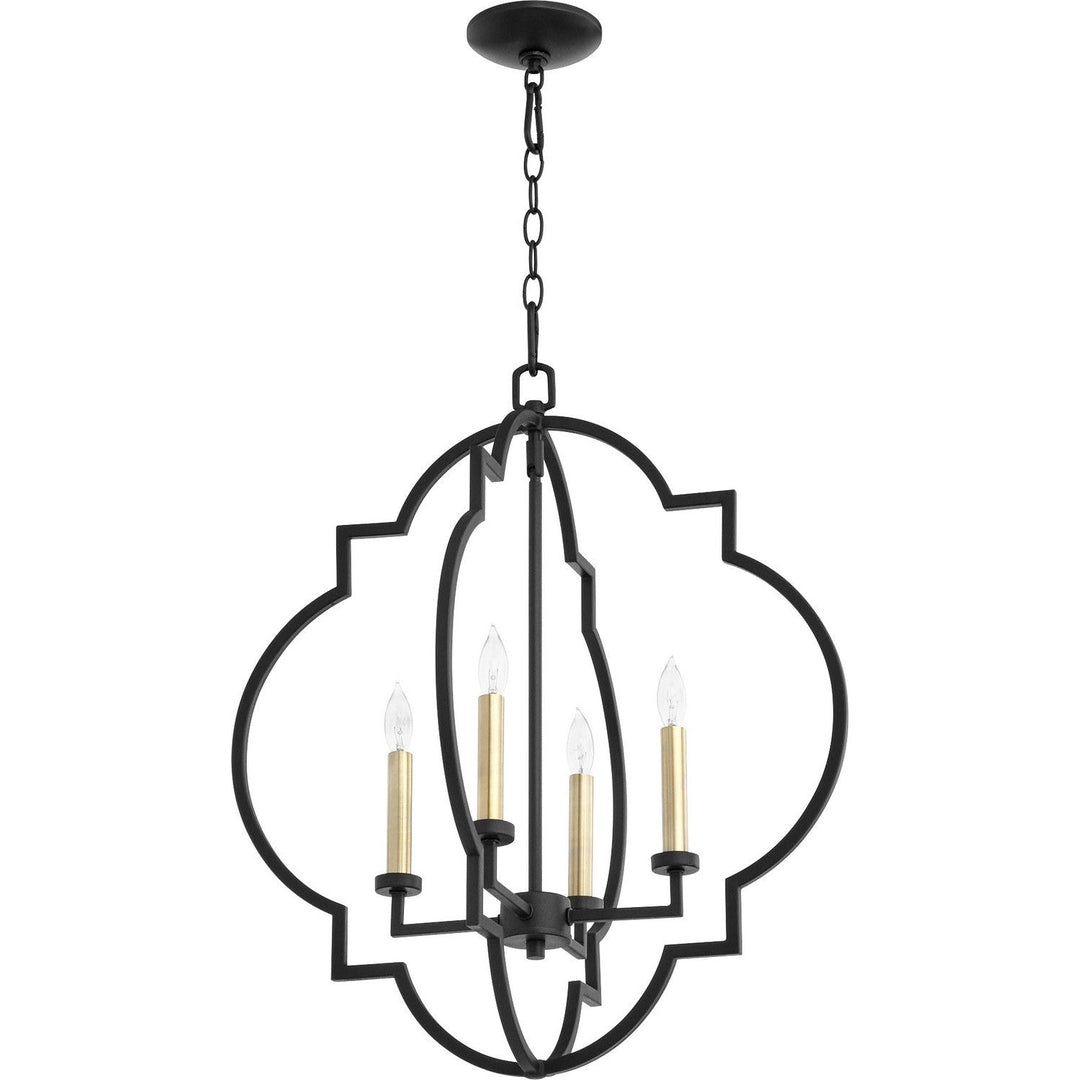 Quorum Dublin 6942-4-69 Pendant Light - Textured Black