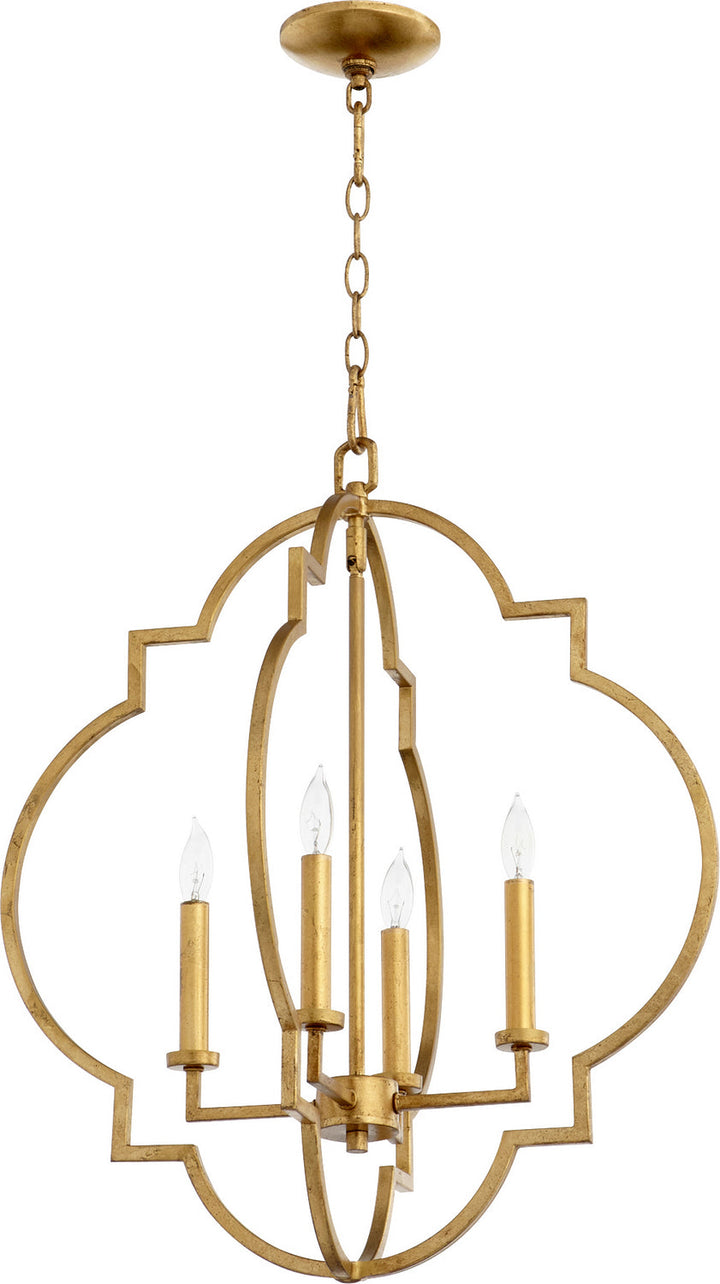 Quorum Dublin 6942-4-74 Pendant Light - Gold Leaf