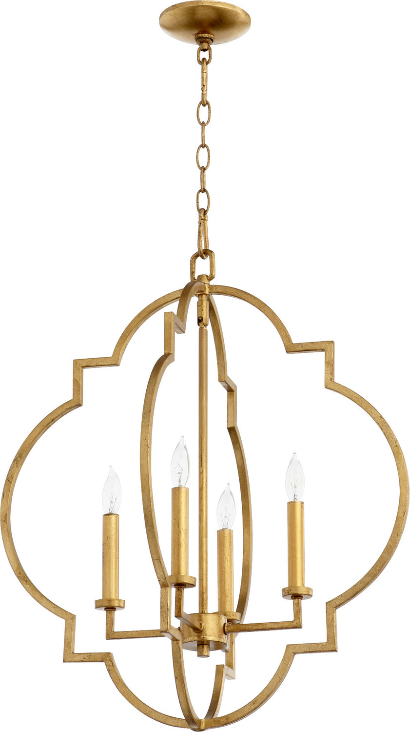 Quorum Dublin 6942-4-74 Pendant Light - Gold Leaf