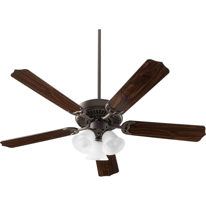 Quorum Capri X 7525-3086 Ceiling Fan 52 in. - Oiled Bronze, Oiled Bronze/Walnut