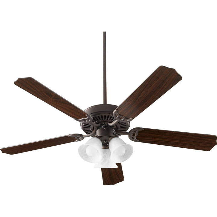 Quorum Capri X 7525-3144 Ceiling Fan 52 in. - Toasted Sienna, Toasted Sienna/Walnut