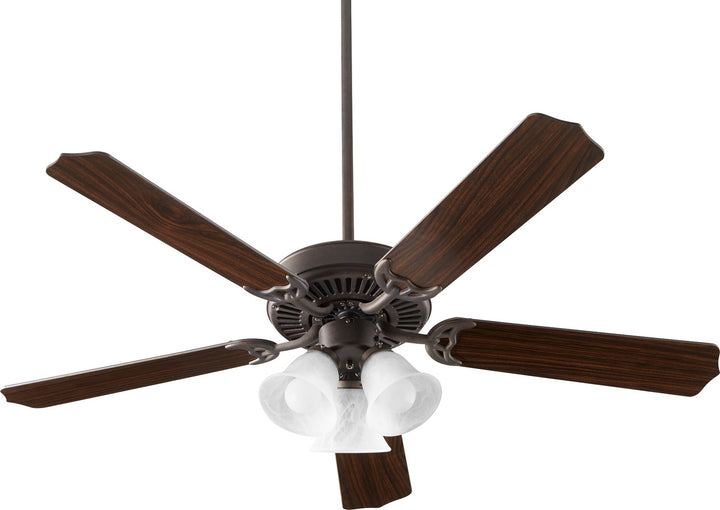 Quorum Capri X 7525-3144 Ceiling Fan 52 in. - Toasted Sienna, Toasted Sienna/Walnut