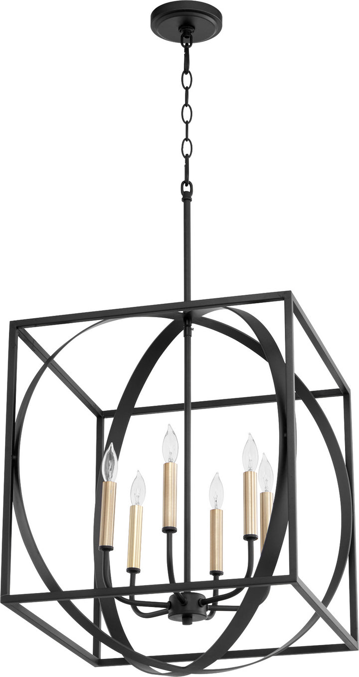 Quorum Cube and Sphere Pendants 8150-6-69 Pendant Light - Textured Black