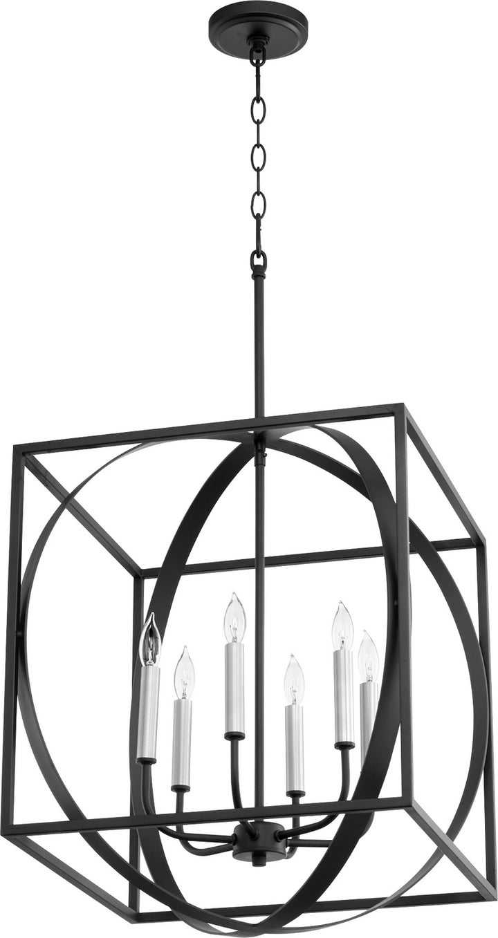 Quorum Cube and Sphere Pendants 8150-6-69 Pendant Light - Textured Black