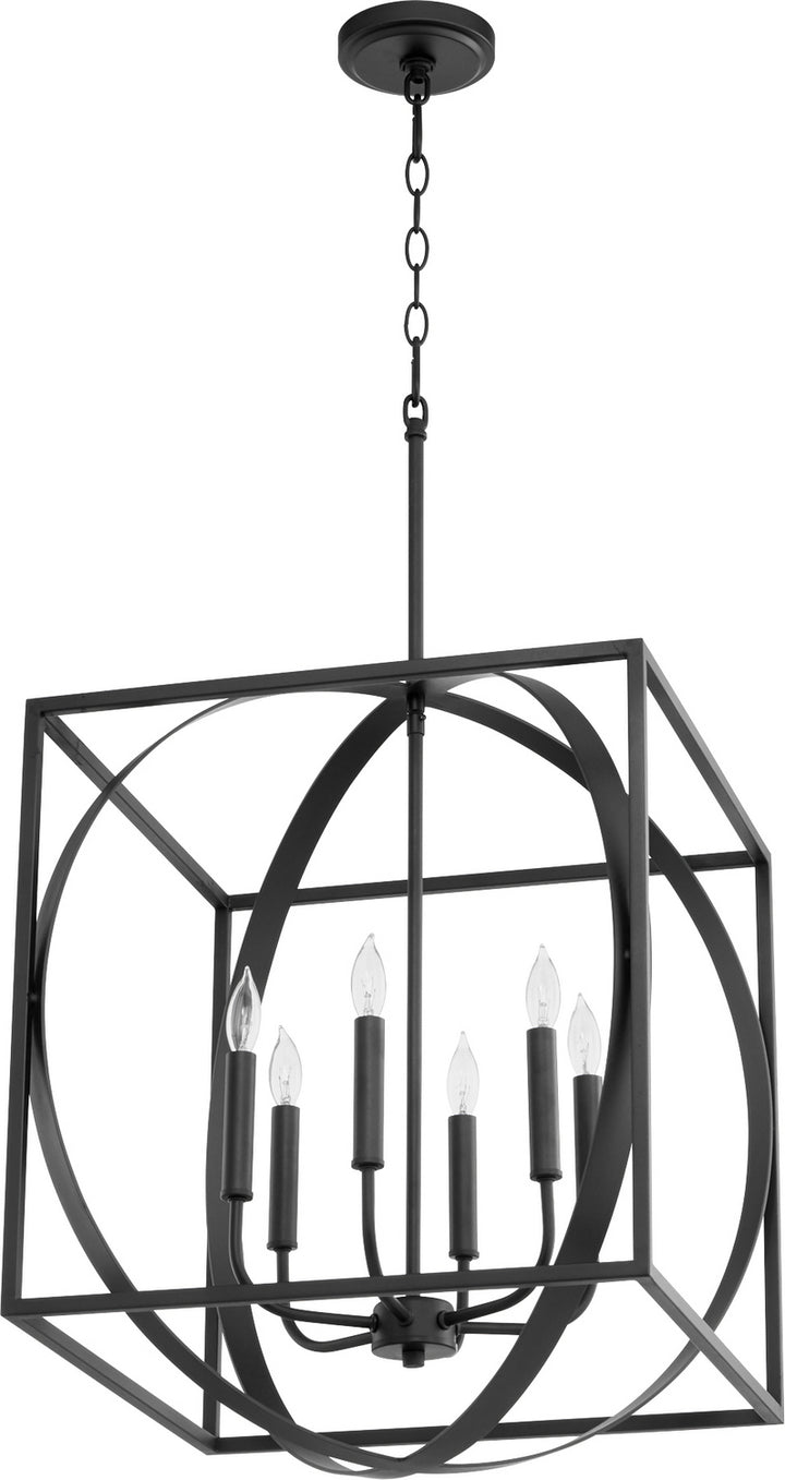 Quorum Cube and Sphere Pendants 8150-6-69 Pendant Light - Textured Black