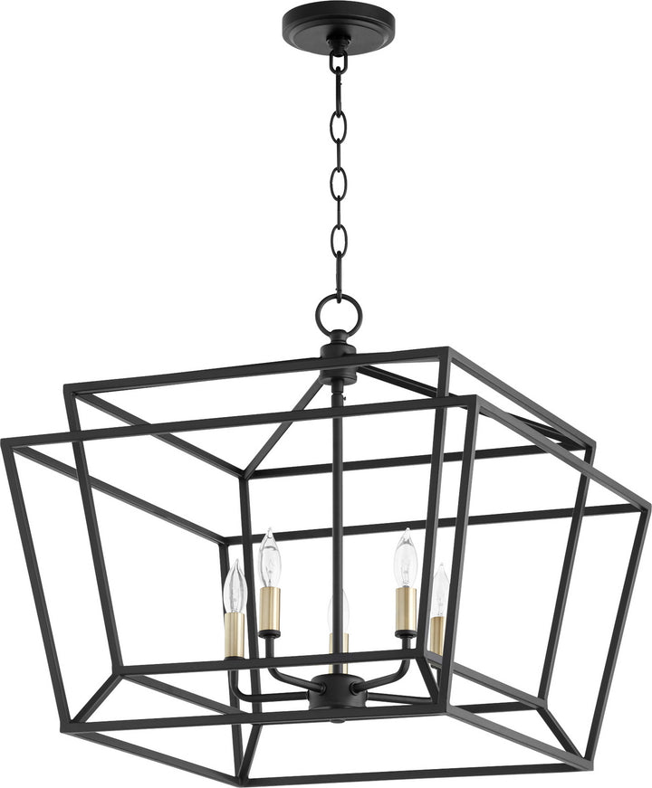 Quorum Monument 8407-5-69 Chandelier Light - Textured Black