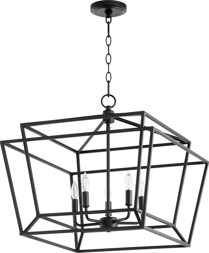 Quorum Monument 8407-5-69 Chandelier Light - Textured Black