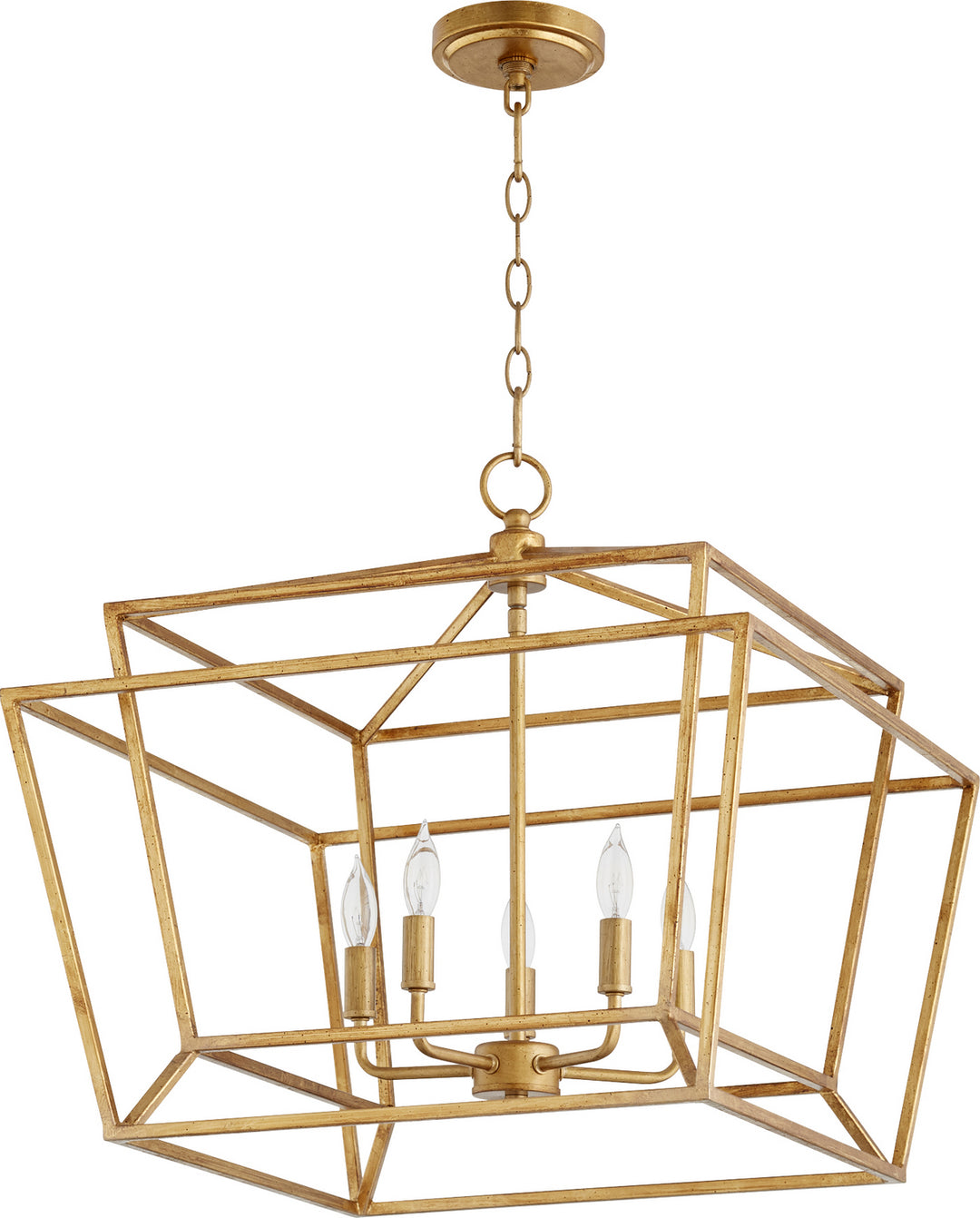 Quorum Monument 8407-5-74 Chandelier Light - Gold Leaf