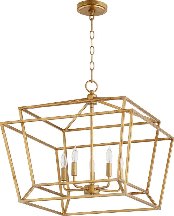 Quorum Monument 8407-5-74 Chandelier Light - Gold Leaf