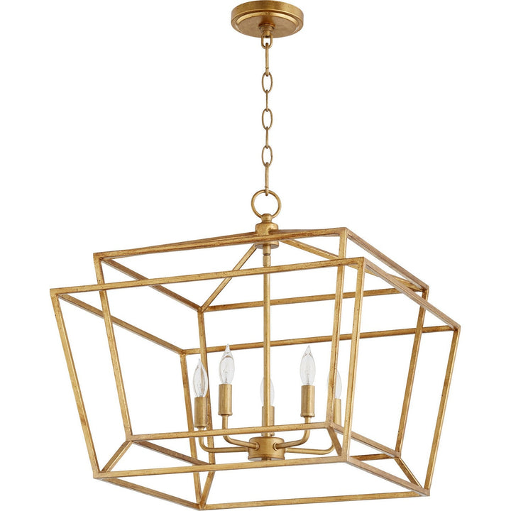 Quorum Monument 8407-5-74 Chandelier Light - Gold Leaf