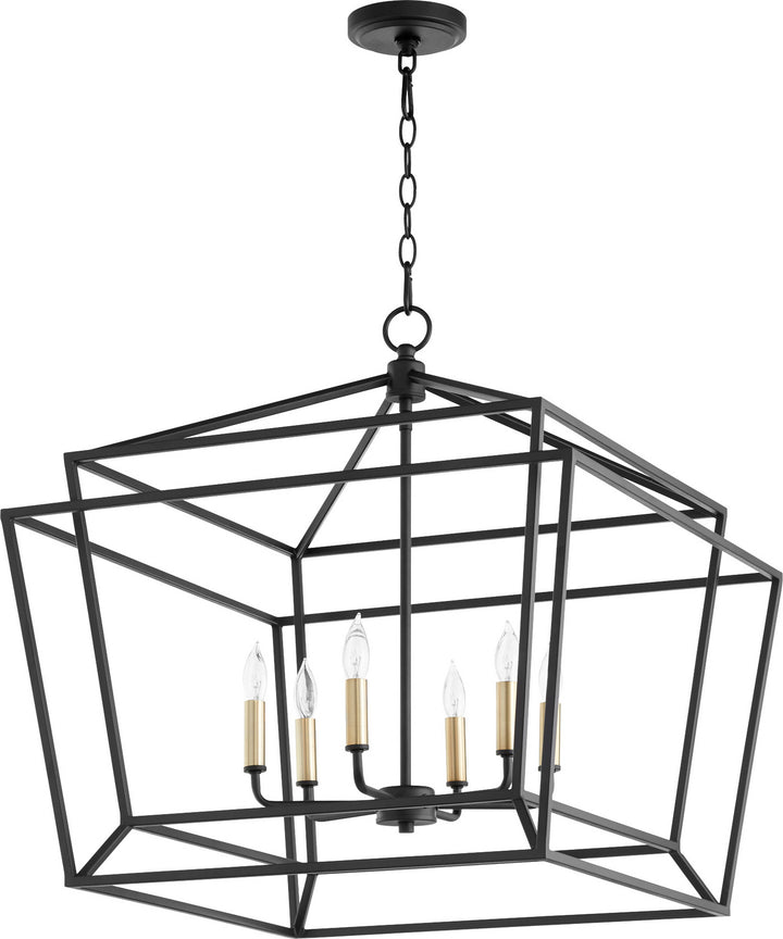 Quorum Monument 8407-6-69 Chandelier Light - Textured Black