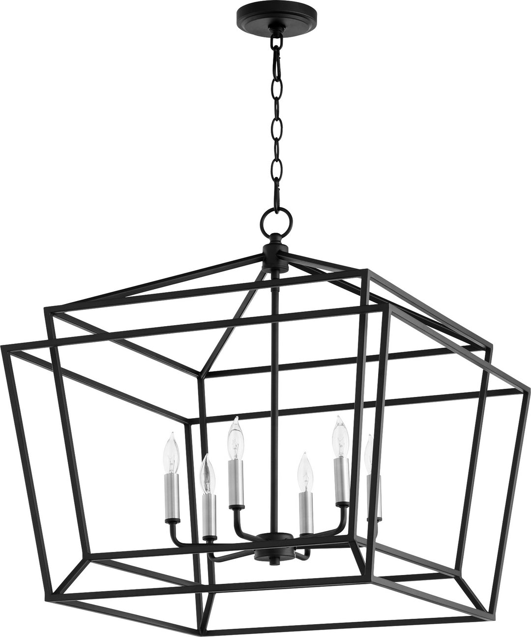 Quorum Monument 8407-6-69 Chandelier Light - Textured Black