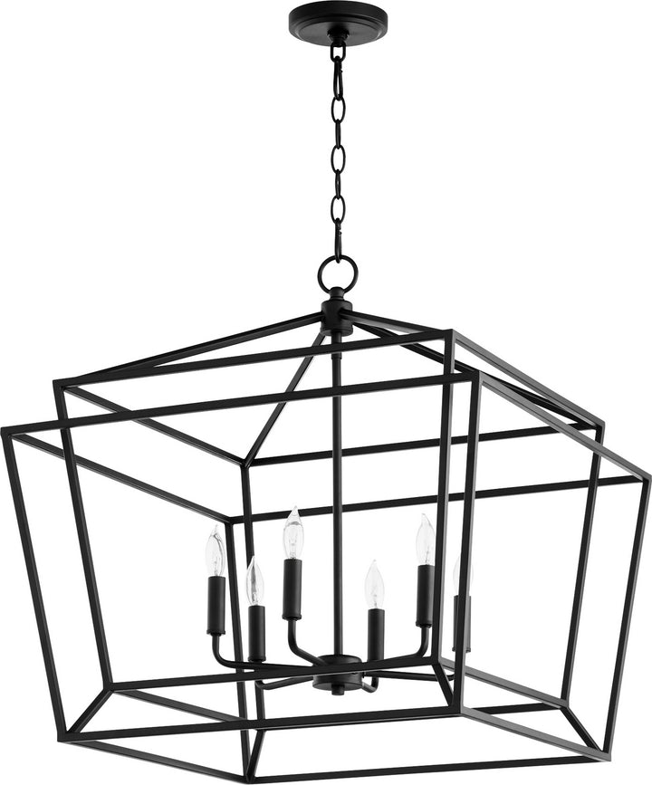 Quorum Monument 8407-6-69 Chandelier Light - Textured Black