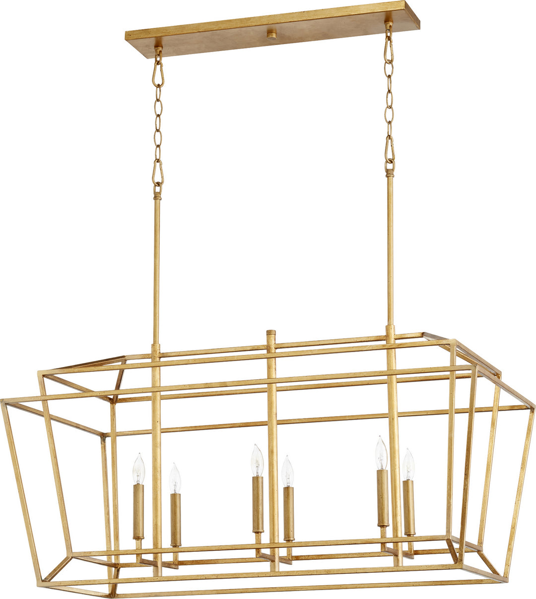 Quorum Monument 8507-6-74 Pendant Light - Gold Leaf