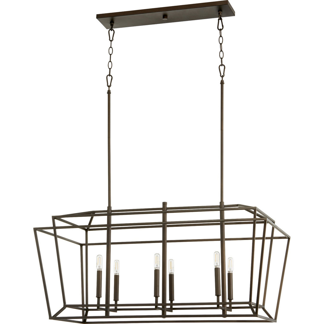 Quorum Monument 8507-6-86 Pendant Light - Oiled Bronze