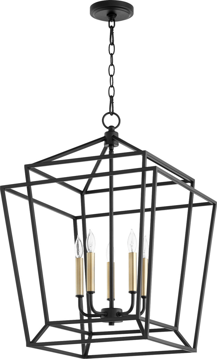 Quorum Monument 8807-5-69 Pendant Light - Textured Black